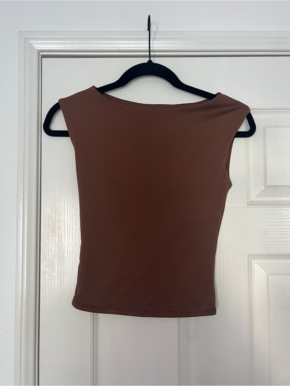 Classic Brown Boatneck Camisole
